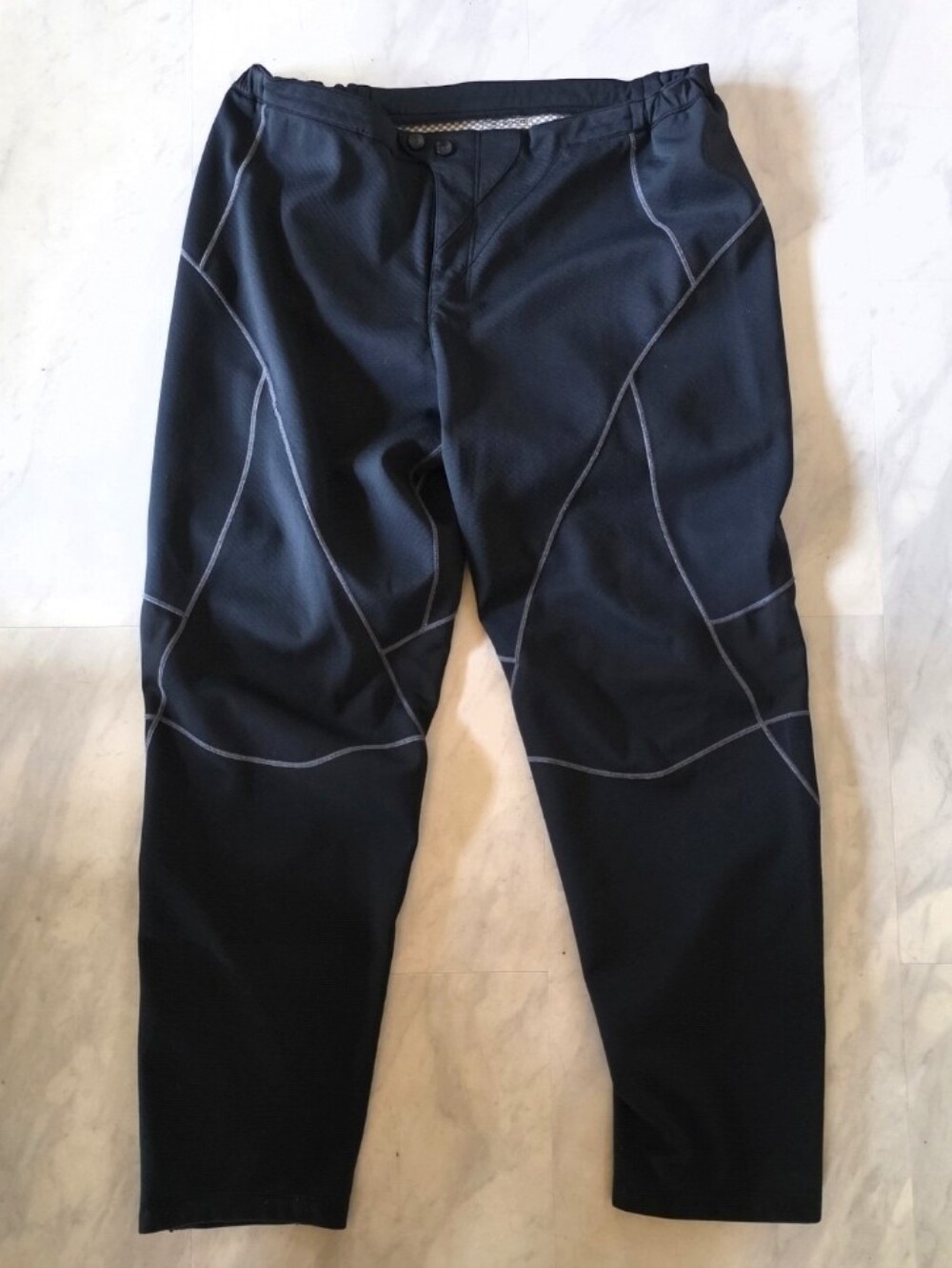 EUC Sugoi Ski Winter Pant Sz L Black White Trim Pockets Ankle Zippers